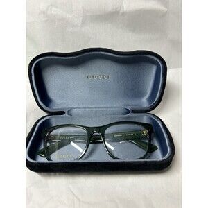Authentic Gucci GG0004ON Eyeglass Frame Green 011 53-19-145 With Case Flaw